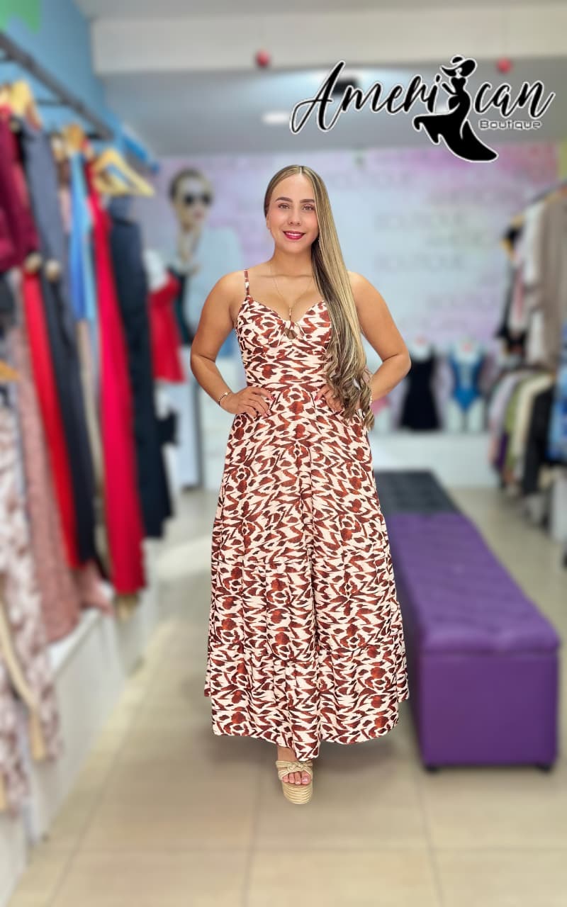 VESTIDO LARGO ESTAMPADO  